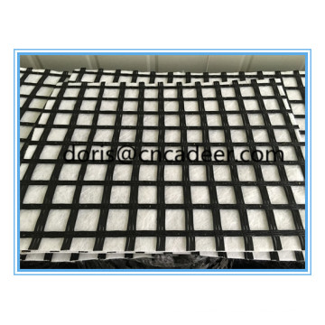 Fiberglas Geogrid 50kn Composite mit PP / Pet Vlies Geotextil